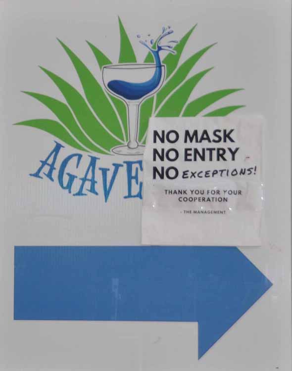 no mask no entry sign